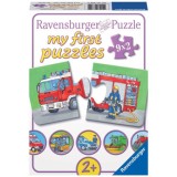 Cumpara ieftin PUZZLE VEHICULE MOTORIZATE, 9x2 PIESE, Ravensburger