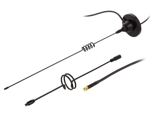 Antenă GSM 7dBi Verticală cu Magnet 50&Omega; 824-960MHz 1710-2170MHz