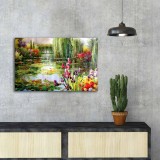 Tablou Canvas Delta Vacaresti, Multicolor, 70 x 45 cm