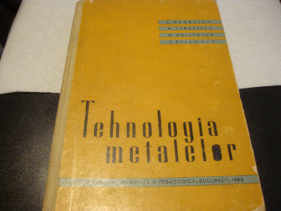 Tehnologia metalelor - 1960 ( s ) foto