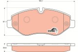 TRW GDB1698 COTEC set placute frana,frana disc