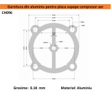 Garnitura aluminiu cilindru cap compresor 65mm 78x78mm CH096 Mod.19