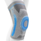 Genunchiera Glsety, textil/gel, albastru/gri, marimea M