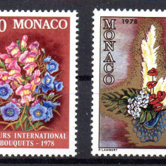 MONACO 1977, Flora, serie neuzată, MNH