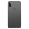 Husa Silicon Simple iPhone X transparenta si fumurie, Transparent