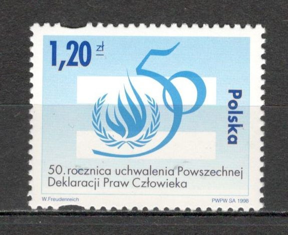 Polonia.1998 50 ani Declaratia drepturilor omului MP.341