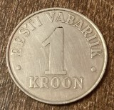 C50 - Moneda foarte veche - Estonia - 1 koroana - 1995