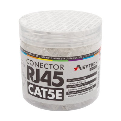 Mufa RJ-45 UTP Cat.5e (100 buc) RJ45-CAT5E-JAR foto