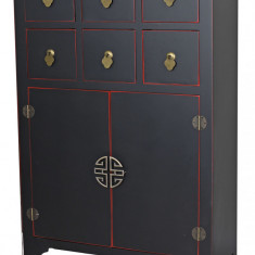 Cabinet exotic din lemn masiv negru MYA043