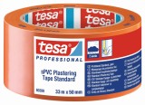 Banda de mascare pentru tencuieli, portocaliu, 33m x 50mm, Tesa 60399