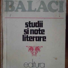 Studii Si Note Literare - Al. Balaci ,304253