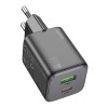 Incarcator Hoco USB-A + Type-C PD QC 3.0 20W N41, Negru