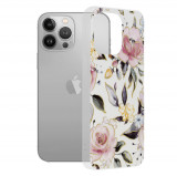 Techsuit - Marble Series - iPhone 13 alb