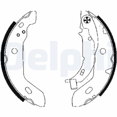 DELPHI LS1841 Set saboti frana foto