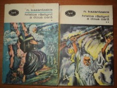 N. KAZANTZAKIS -HRISTOS RASTIGNIT A DOUA OARA. VOL.I-II foto