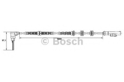 Senzor ABS / turatie roata FIAT DUCATO platou / sasiu (250, 290) (2006 - 2016) BOSCH 0 265 007 685 foto