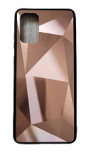 Huse telefon silicon si acril cu textura diamant Samsung Galaxy A71, Roze, Alt model telefon Samsung, Maro