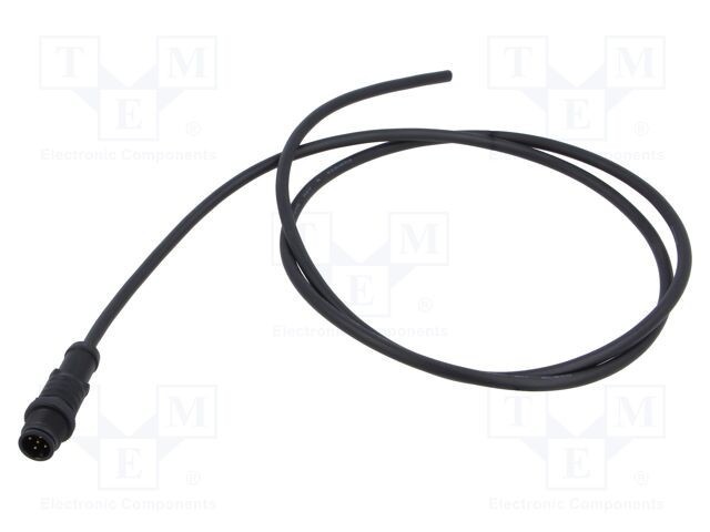 Conector M12 mufă tată &icirc;n unghi aurit 5 PIN AMPHENOL