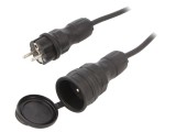 Prelungitor alimentare 10m 16A negru