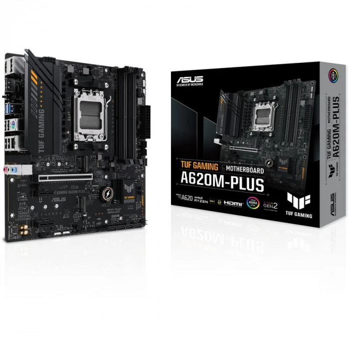 Placa de baza Asus TUF GAMING A620M-PLUS, AMD A620, Socket AM5, mATX