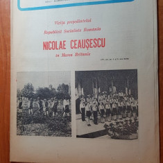 revista radio-tv saptamana 18-24 iunie 1978- causescu in marea britanie