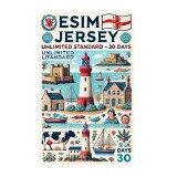 eSIM Jersey, Unlimited Standard, 30 Days