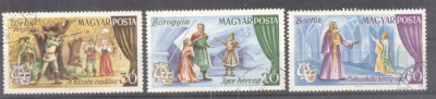 Hungary 1967 Opera 3 values used AK.016 foto