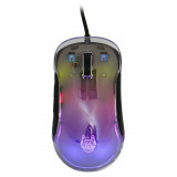 Mouse gaming A+ Venom, Iluminare RGB, 10000 DPI, Transparent, A+