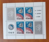ROMANIA-&rdquo;1969--cosmos-APOLOO 12--colita -MNH-Nestampil-Vezi-Scan