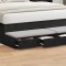 vidaXL Sertare pentru pat cu sertar Stejar negru 140 x 36.5 x 16.5 cm 866948