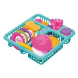 Set Jucărie Uscător Vase, Candy Ken, 21 Piese, Multicolor, Oem