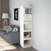 VidaXL Bibliotecă/Separator cameră alb 40x35x167 cm lemn masiv de pin