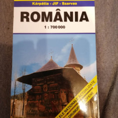 Romania - Harta rutiera si turistica 2008