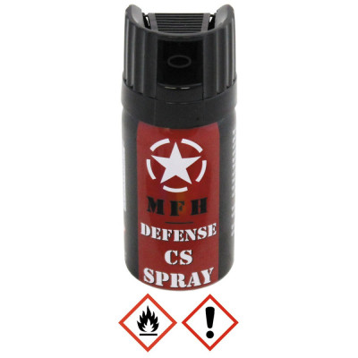 Spray CS Defence, Paralizant, Iritant, 40ml, Raza actiune 3 metri, MFH 27262 foto