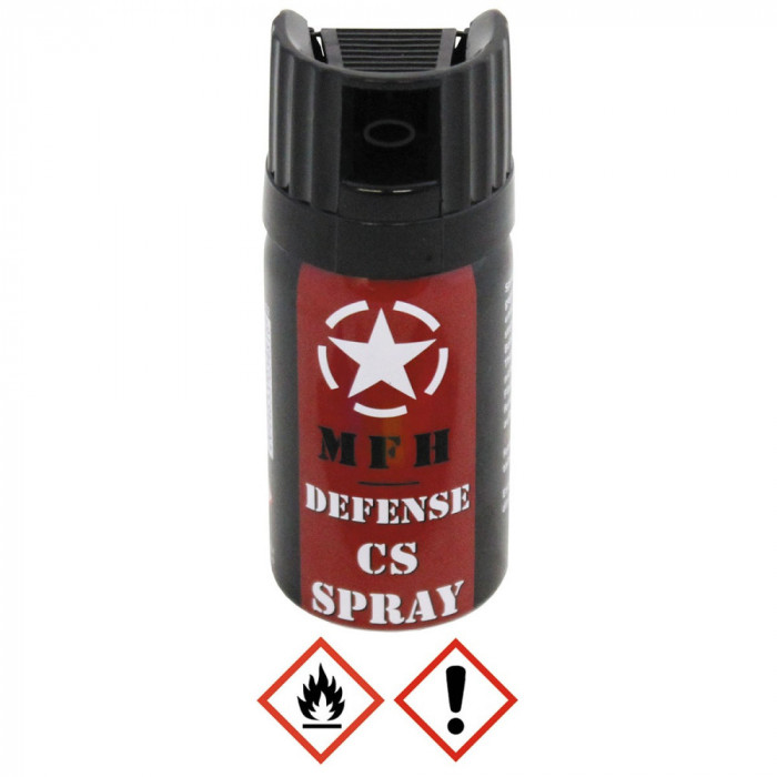 Spray CS Defence, Paralizant, Iritant, 40ml, Raza actiune 3 metri, MFH 27262