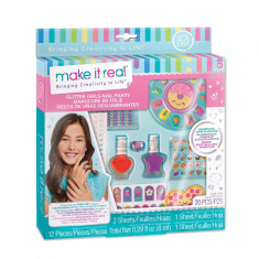 Set manichiura Make It Real - Glitter Girls Nail Party, Unghii traznite