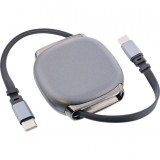 Cablu USB type C la USB type C 100W 0.8m retractabil, InLine IL35850