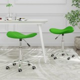 Cumpara ieftin Scaune de bucătărie pivotante, 2 buc. verde, piele artificială