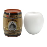 Ou Masturbator Bourbon Charming Barrel, TPE, Alb