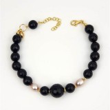 Cumpara ieftin Brățară Dream din agat negru și perle