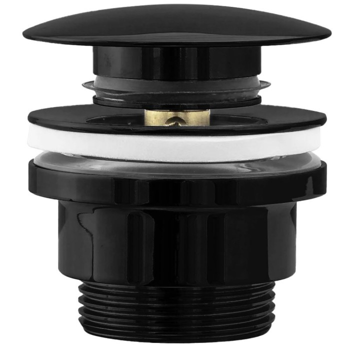 Dop universal pentru lavoar click-clack Rea BLACK METALIC