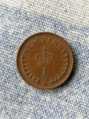 MONEDA - 1/2 PENNY 1971 - MAREA BRITTANIE foto