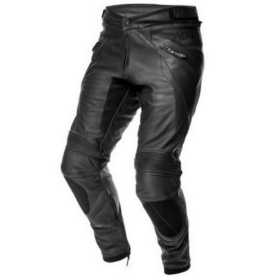 Pantaloni moto piele Adrenaline Symetric, negru, marime L foto