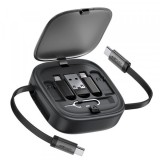 Cablu Date si Incarcare USB-C - USB-C Acefast Travel J3, 60W, 0.95m, Negru