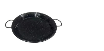 Tigaie emailata cu 2 manere, potrivita pentru fructe de mare, orez, paella foto