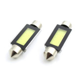 Set 2 becuri LED pentru plafoniera/numar inmatriculare Carguard, 3 W, 12 V, 150 lm, tip COB, 41 mm, Alb xenon