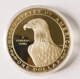SUA STATELE UNITE ALE AMERICII 1 DOLLAR DOLAR 1983 S LOS ANGELES XXIII OLYPIAD ARGINT PROOF IN CAPSULA DE PLASTIC ( CITITI VA ROG DESCRIEREA ENUNTUL )