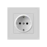 Priza Techstar&reg; PC1, Simpla, Culoare Alb, Policarbonat, 16A, 1