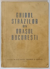 GHIDUL STRAZILOR DIN ORASUL BUCURESTI, 1954 foto