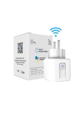 Priza smart wireless, Monitorizare Consum Energie, Compatibil cu Android / iOS, Amazon Alexa si Google Assistant, Control Inteligent de la Distanta, A foto